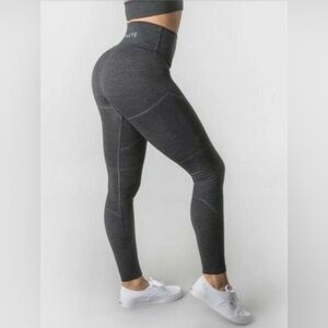 Alphalete R6 Revival Leggings. Size M Charcoal Gray